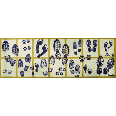 Doortex® Shoe Design Long Indoor Entrance Runner - 20" x 55" - 20" x 55"