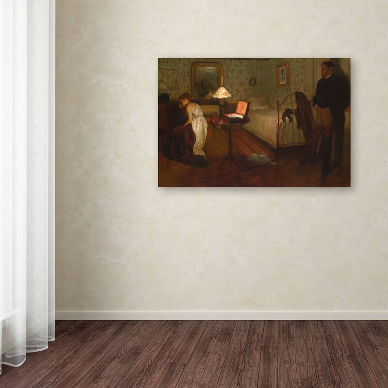 Degas 'Interior' Canvas Art - Bed Bath & Beyond - 16957739