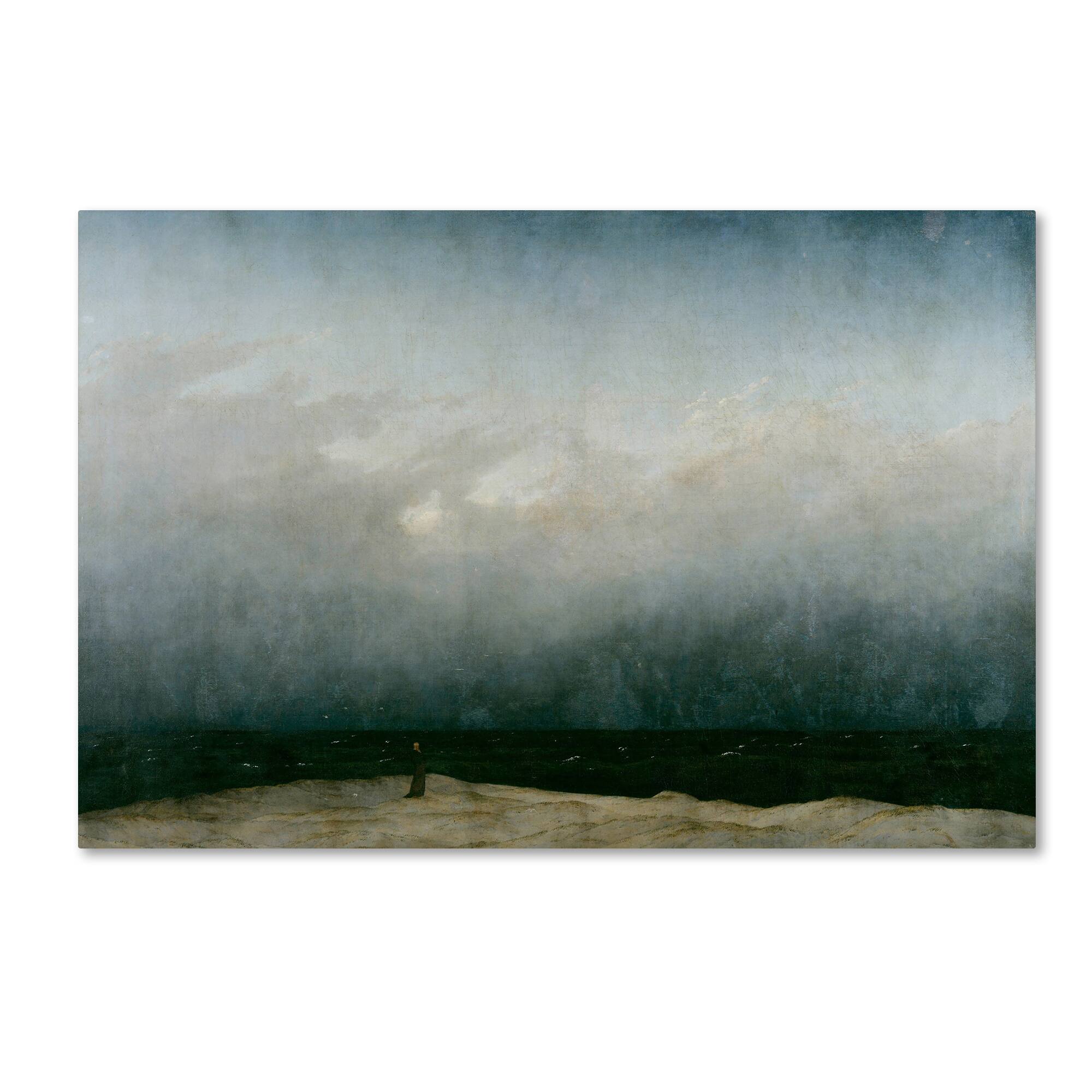 Caspar David Friedrich 'Monk By The Sea' Canvas Art - Bed Bath & Beyond ...