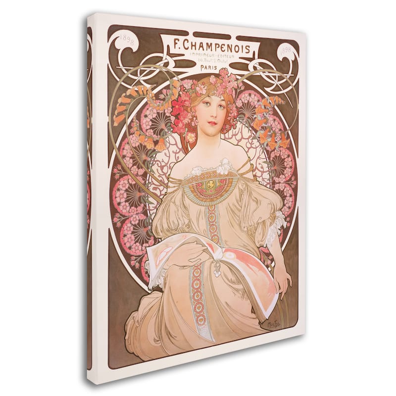 Alphonse Mucha 'Reverie' Canvas Art