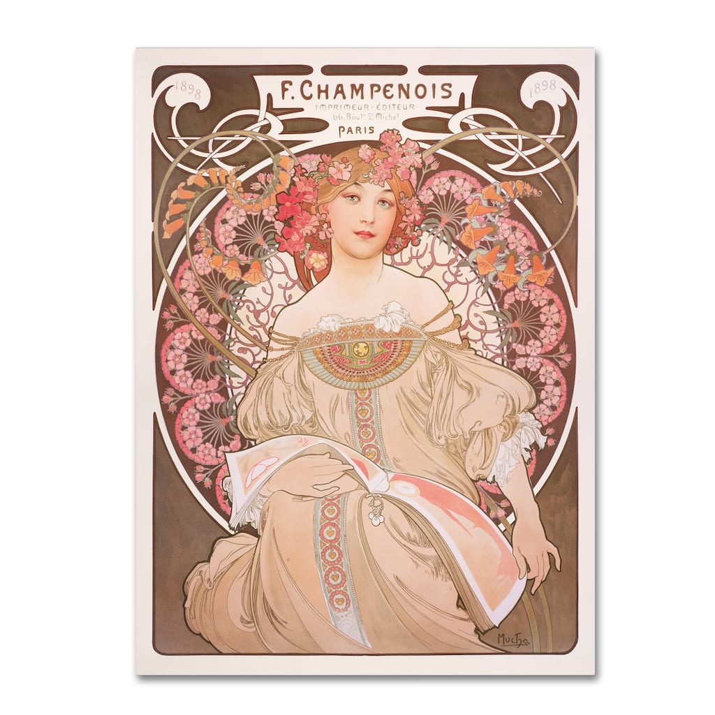 Alphonse Mucha 'Reverie' Canvas Art