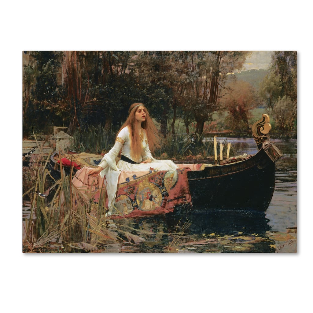 John William Waterhouse 'The Lady of Shallot' Canvas Art