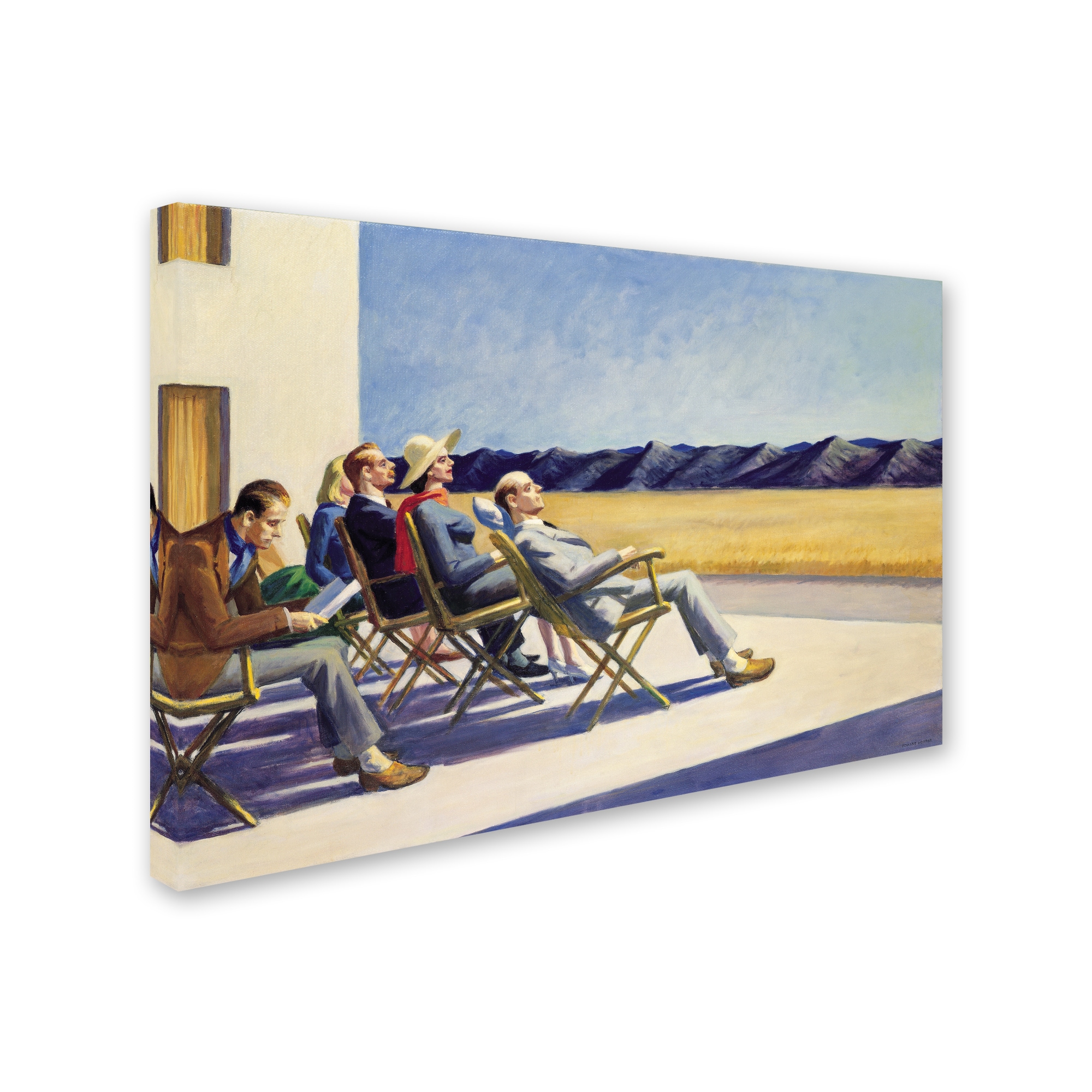 Edward Hopper 'People in Sun' Canvas Art - Bed Bath & Beyond