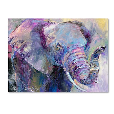 Richard Wallich 'Blue Elephant' Canvas Art