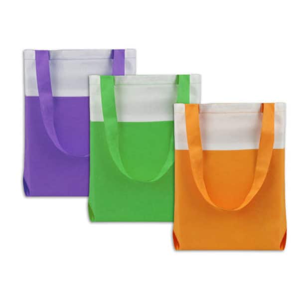 slide 2 of 28, Neon Canvas Bag - Set of 3