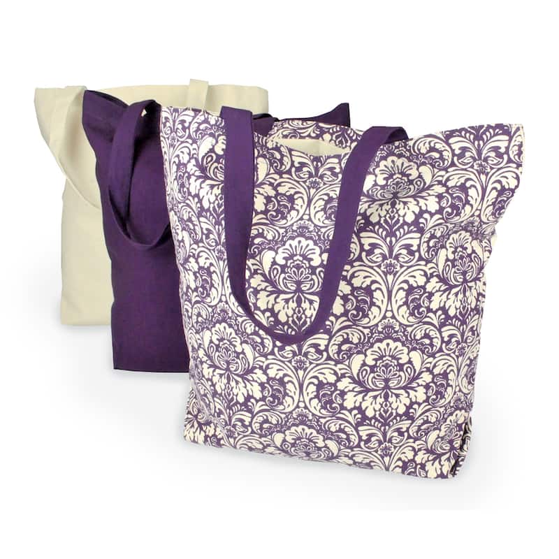 Neon Canvas Bag - Set of 3
