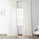 preview thumbnail 1 of 54, Exclusive Fabrics Solid Cotton Tie-Top Curtain (1 Panel) 50 X 108 - Warm Off-White
