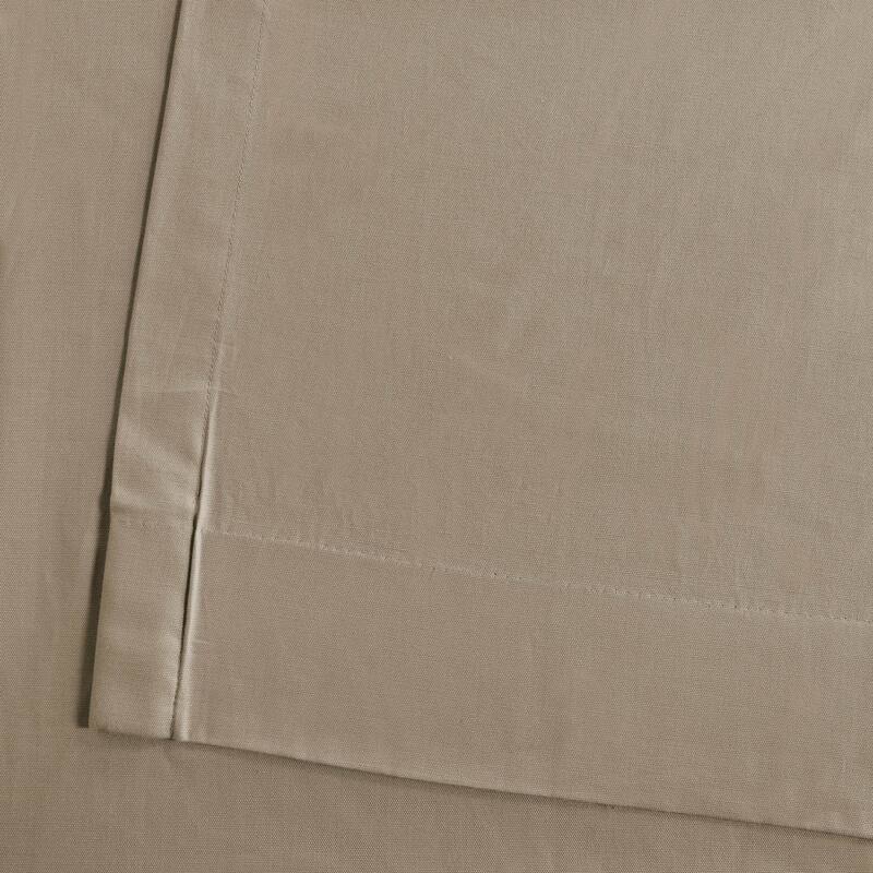 Exclusive Fabrics Solid Cotton Tie-Top Curtain (1 Panel)