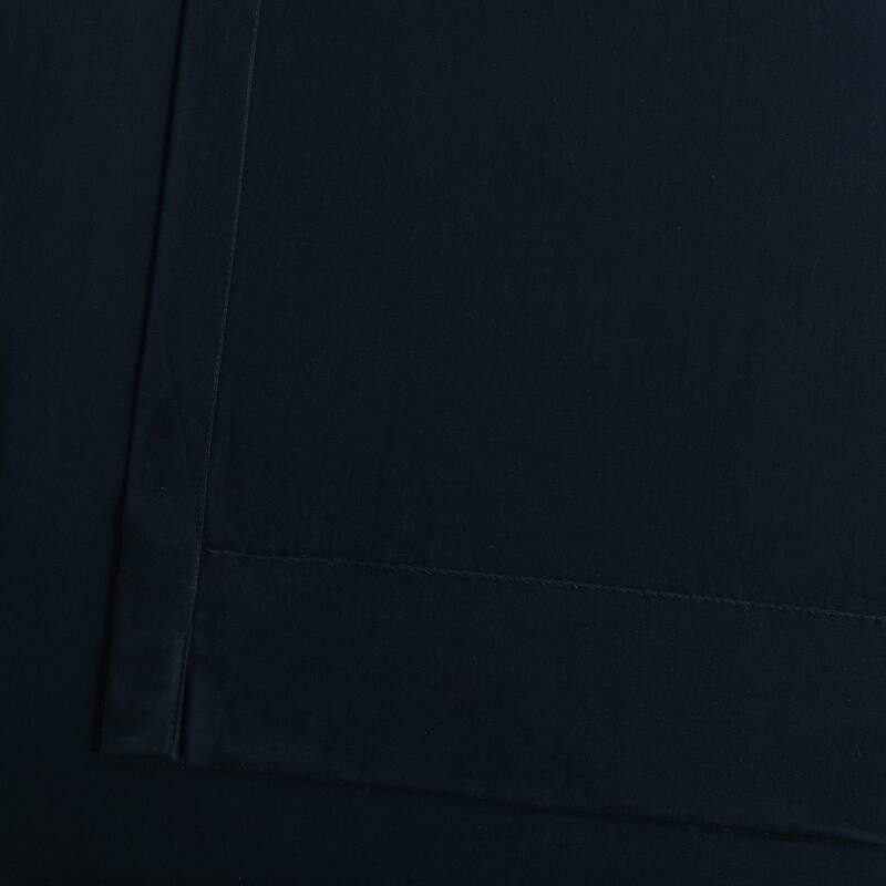 Exclusive Fabrics Solid Cotton Tie-Top Curtain (1 Panel)