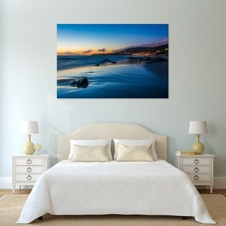 Noir Gallery Sunset In Laguna Beach, California Photo Print On Metal 