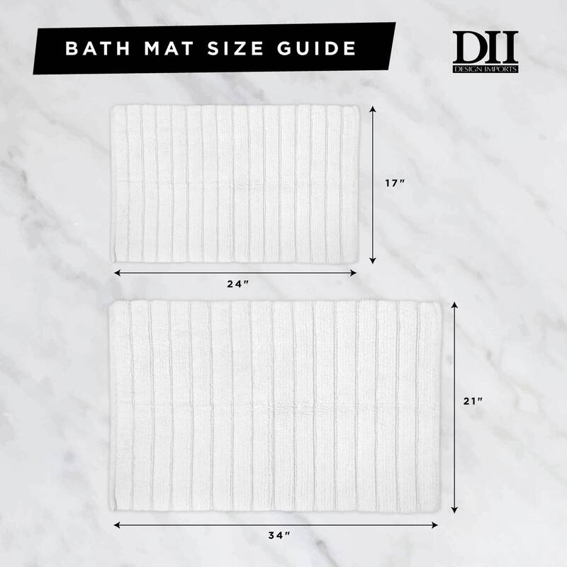 DII Quick-Absorbing Popcorn Bath Rug