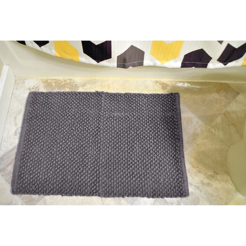 DII Quick-Absorbing Popcorn Bath Rug