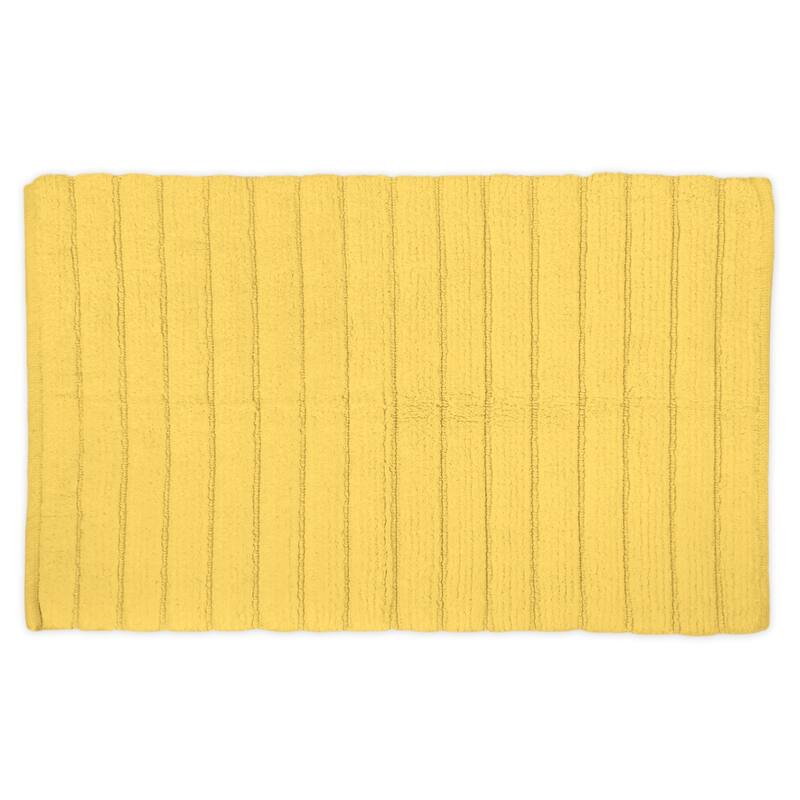 DII Ribbed Quick-Absorbing Cotton Solid Bathroom Rug