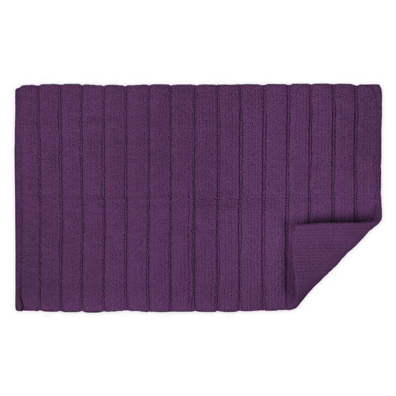 DII Ribbed Quick-Absorbing Cotton Solid Bathroom Rug