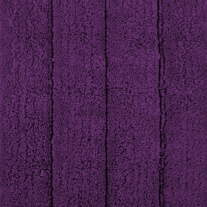 DII Ribbed Quick-Absorbing Cotton Solid Bathroom Rug