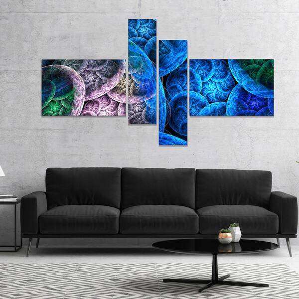 Shop Designart Dramatic Colorful Fractal Clouds Abstract