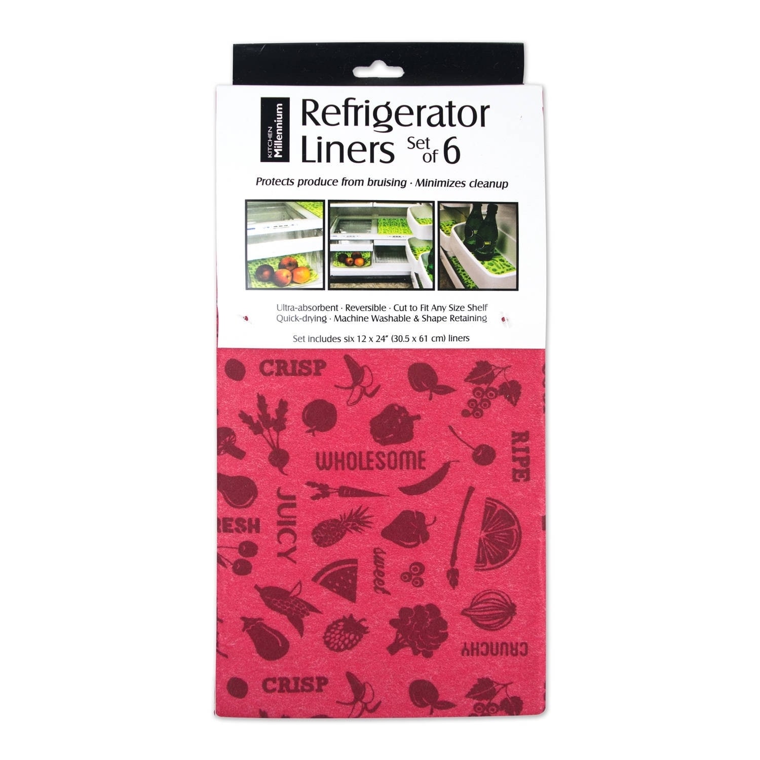 Kitchen Shelf Liner Drawer Liners Non-Adhesive Refrigerator Liners Wa