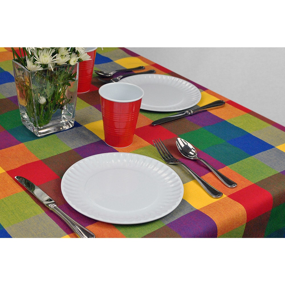 White Melamine Picnic Plate