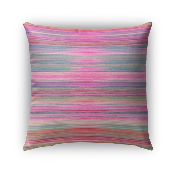 Kavka Designs pink; purple; blue abstract sunset outdoor pillow with insert