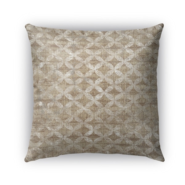 Kavka Designs tan; ivory guadalupe outdoor pillow with insert