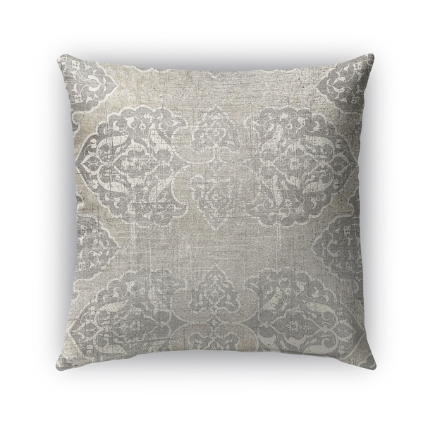 Kavka Designs grey leon outdoor pillow with insert