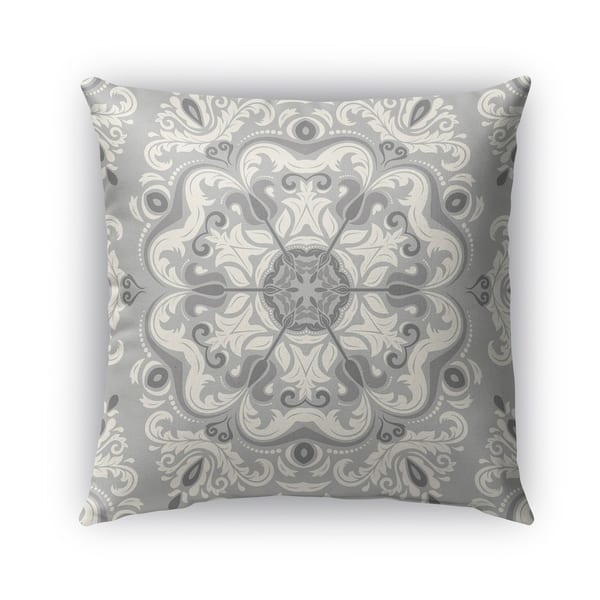 Kavka Designs grey naples outdoor pillow with insert - Overstock - 16960876
