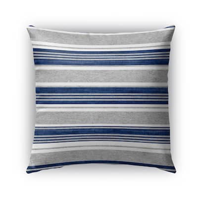 Kavka Designs blue; grey sagamore outdoor pillow with insert