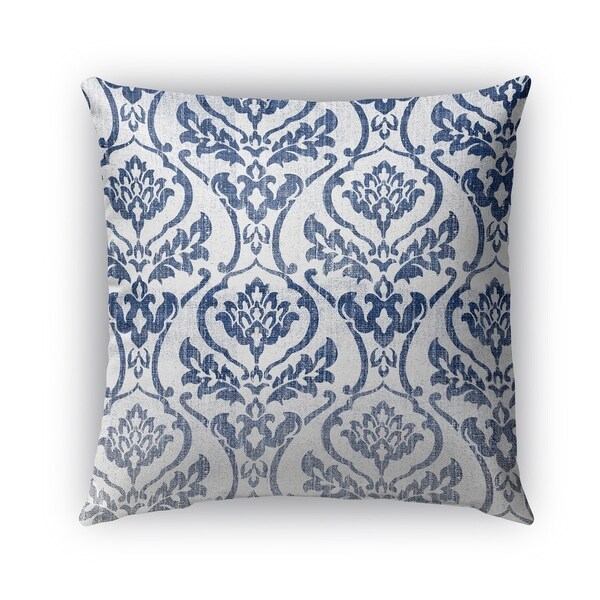 Kavka Designs blue; white seabury outdoor pillow with insert