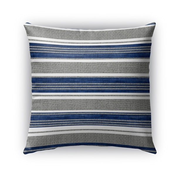 Kavka Designs blue; grey sagamore outdoor pillow with insert