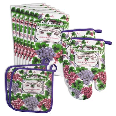 Vineyard Velour Terry Kitchen Set - Overstock - 16962973