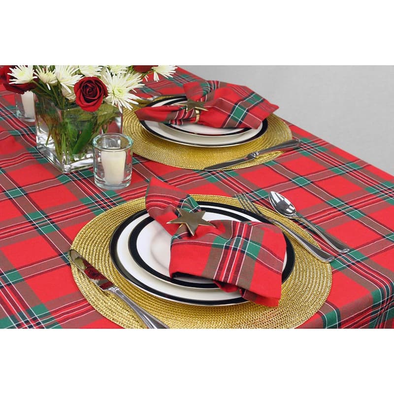 Metallic Goldtone Round Woven Placemats (Set of 6)
