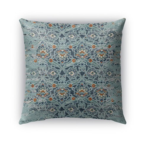 Kavka Designs blue; orange blue charlotte outdoor pillow with insert