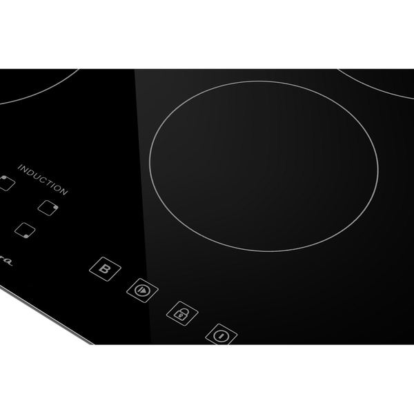 Empava EMPV-IDC24 Electric Induction Cooktop with 4 Booster Burners Smooth Surface Black Tempered Glass 24 Inch
