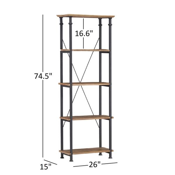 Shop Myra Vintage Industrial Modern Rustic Bookcase By Inspire Q Classic Overstock 16985848
