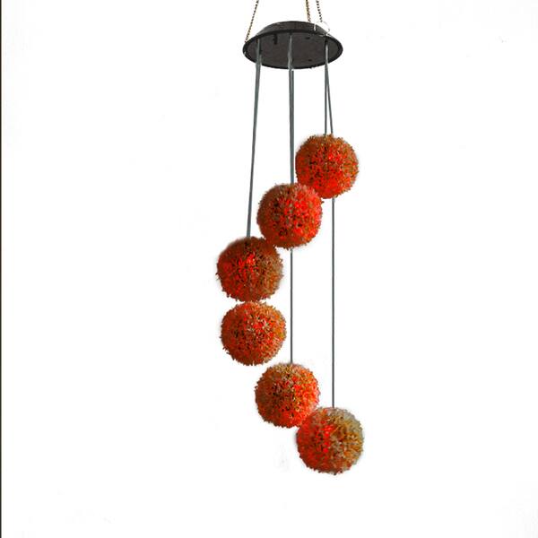 Shop Changing Color Solar Power Light Spiral Spinner Dandelion