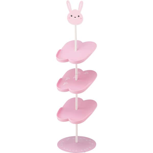 slide 2 of 7, Yamazaki Home Bunny Kids Shoe Rack Pink