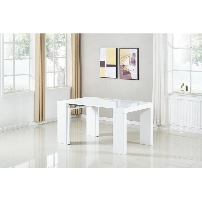 minimax decor extendable space saving modern dining table