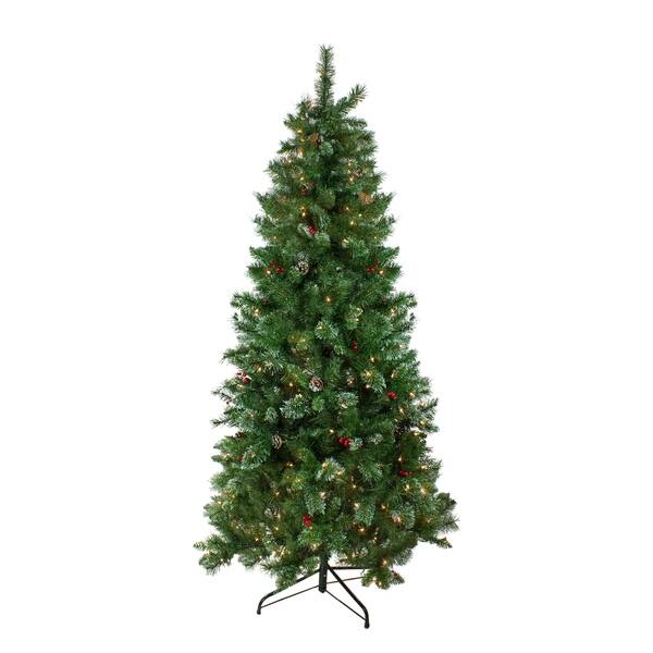 6' Glimmer Iridescent Spruce Artificial Christmas Tree - Clear Lights - 6  Foot - Bed Bath & Beyond - 25737175