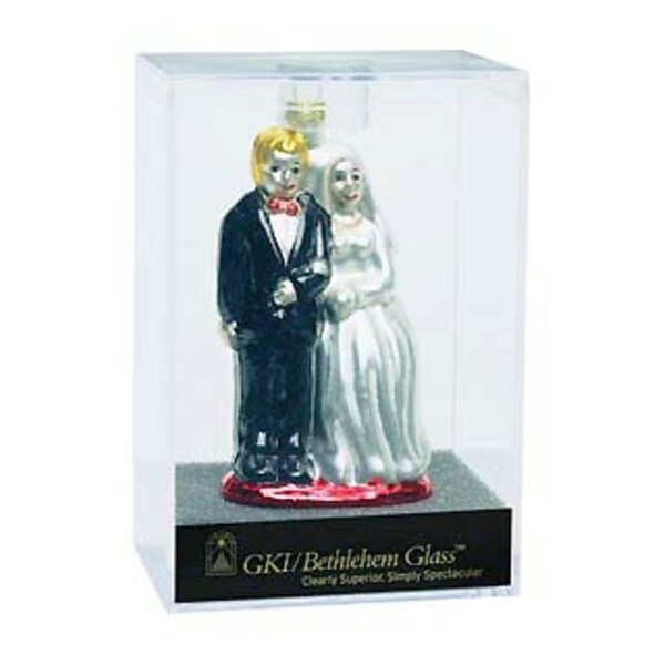 bride and groom ornament set