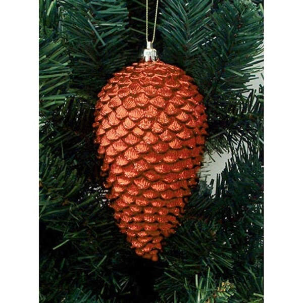 6ct burnt orange shatterproof glitter pine cone christmas ornaments 65 - Orange Coloured Christmas Tree Decorations 6ct burnt orange shatterproof glitter pine cone christmas ornaments 65 - Orange Coloured Christmas Tree Decorations