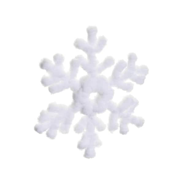 10 Tell a Story Winter White Ultra Plush Snowflake Christmas Ornament