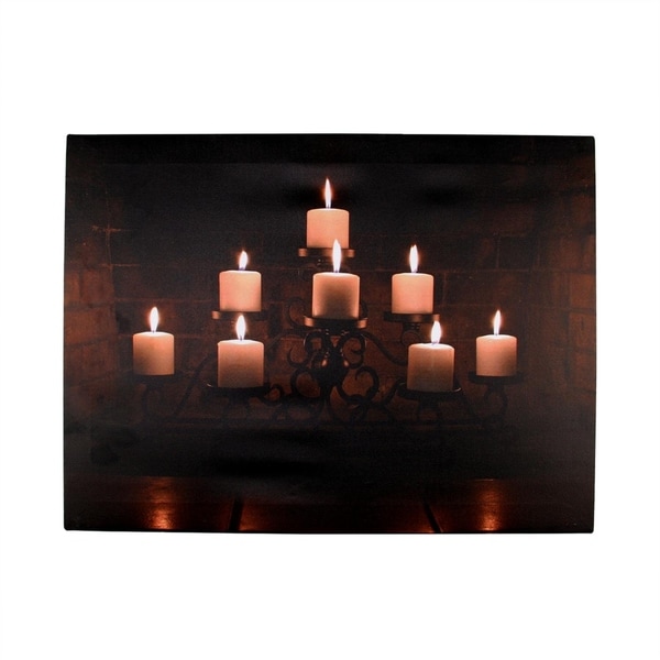 Shop LED Lighted Flickering Rustic Lodge Fireplace Candles 