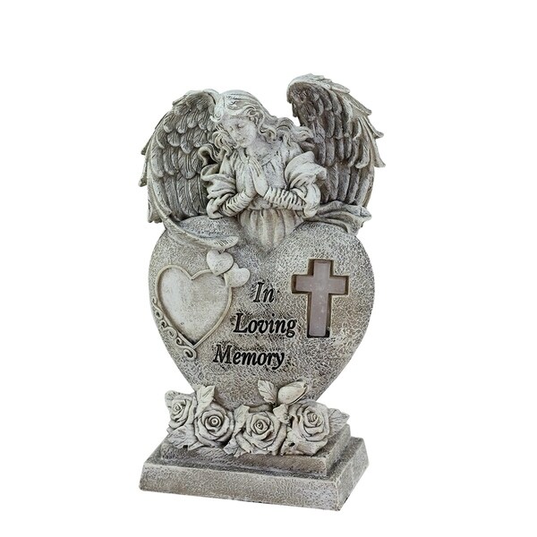 10 Religious In Loving Memory Praying Bereavement Angel 10 Religious In Loving Memory Praying Bereavement Angel Solar Ed Outdoor Garden Statue Free Shipping Today 16991526