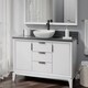 preview thumbnail 2 of 10, R2-5011-B-R9-7001 Biscuit Porcelain Vessel Sink with Vessel Faucet and Vessel Pop-Up Drain