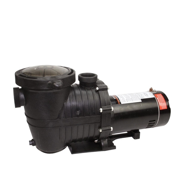 1.5 HP High Performance Self-Priming Medium Head Swimming Pool and Spa Pump - Black
