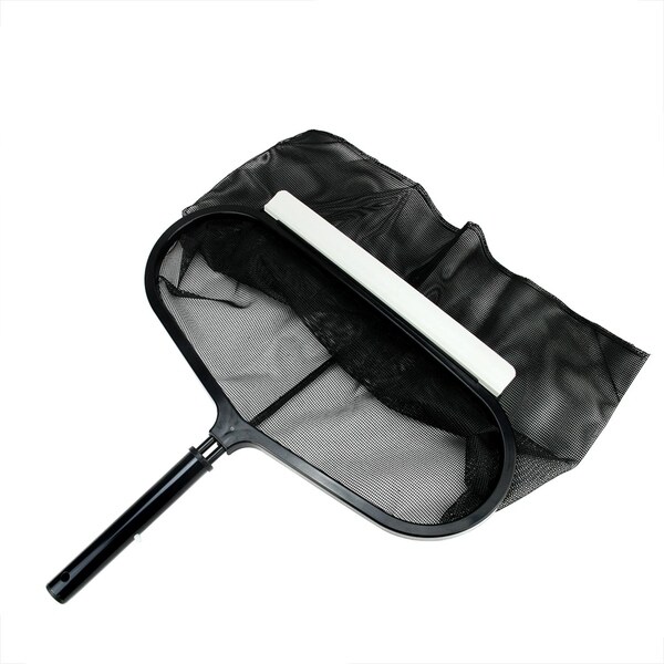 2-Piece Deep Bag Swimming Pool Leaf Rake Head 20" - gray