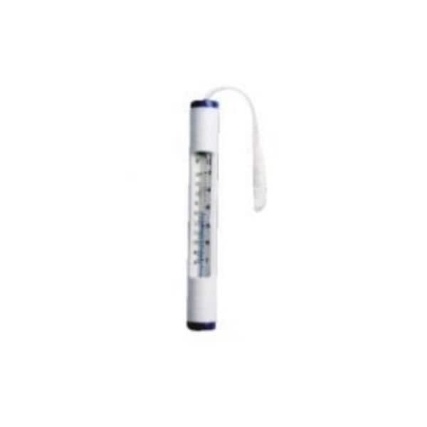 6.75 White and Blue Round Swimming Pool Thermometer with Cord