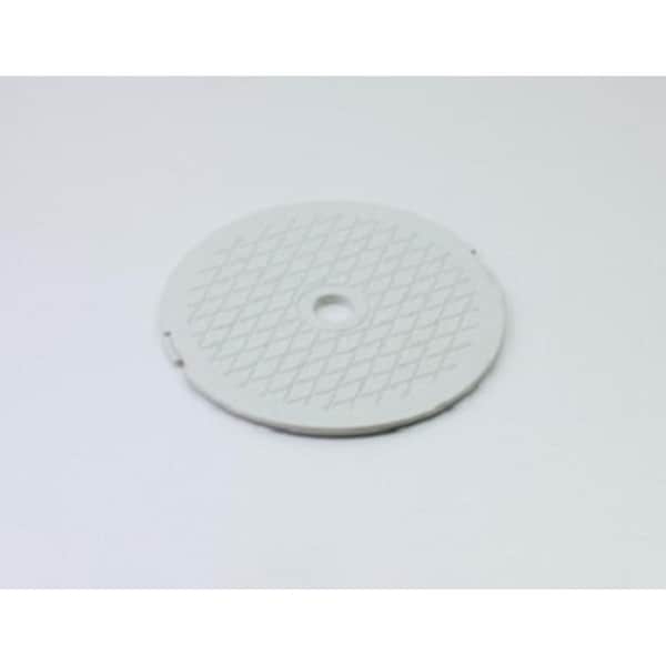 7.75" White Decorative Diamond Pattern Swimming Pool Skimmer Cover