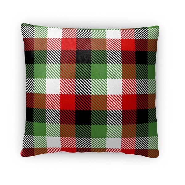 Kavka Designs Red Black Green White Christmas Plaid Fleece