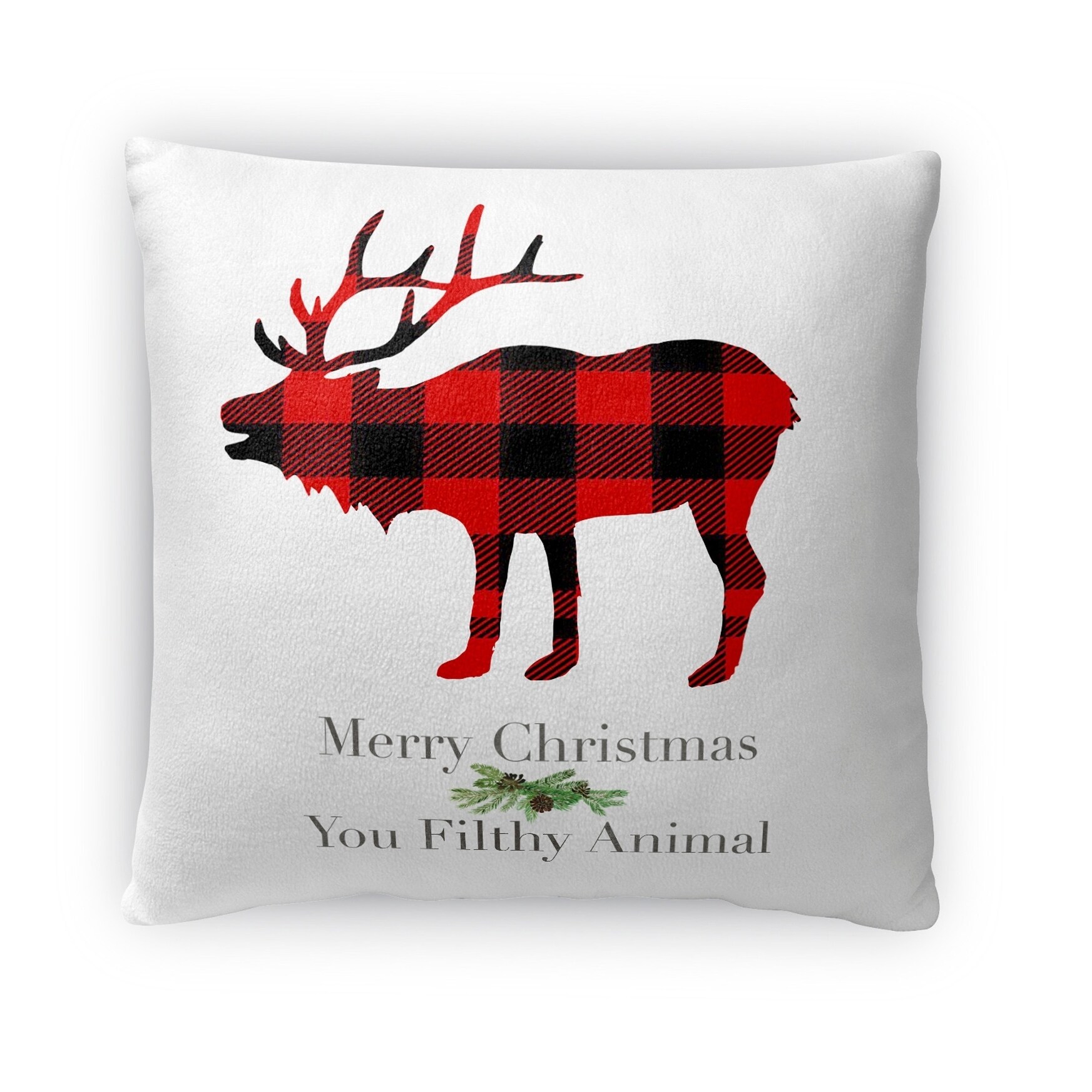 Shop Kavka Designs Red Black Green White Filthy Animal Throw